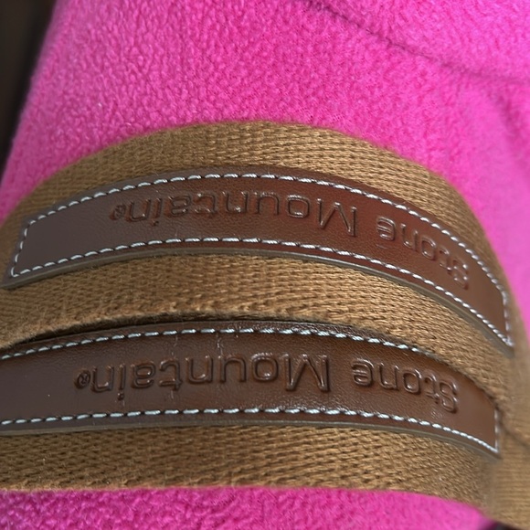 Stone Mountain shoulder bag NWT vinyl coated canvas vegan leather trim Red - Picture 5 of 16